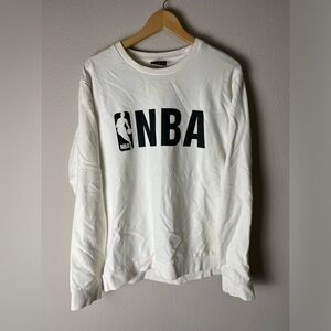 NBA white sweatshirt
